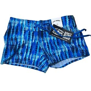 Just Bones Blue Swim Shorts